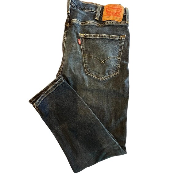 Levi Strauss 502 Jeans Taper Fit Mens Tag Size 38x32 Blue - Picture 6 of 6